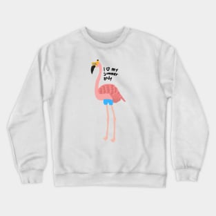 Flamingo Summer Body Crewneck Sweatshirt